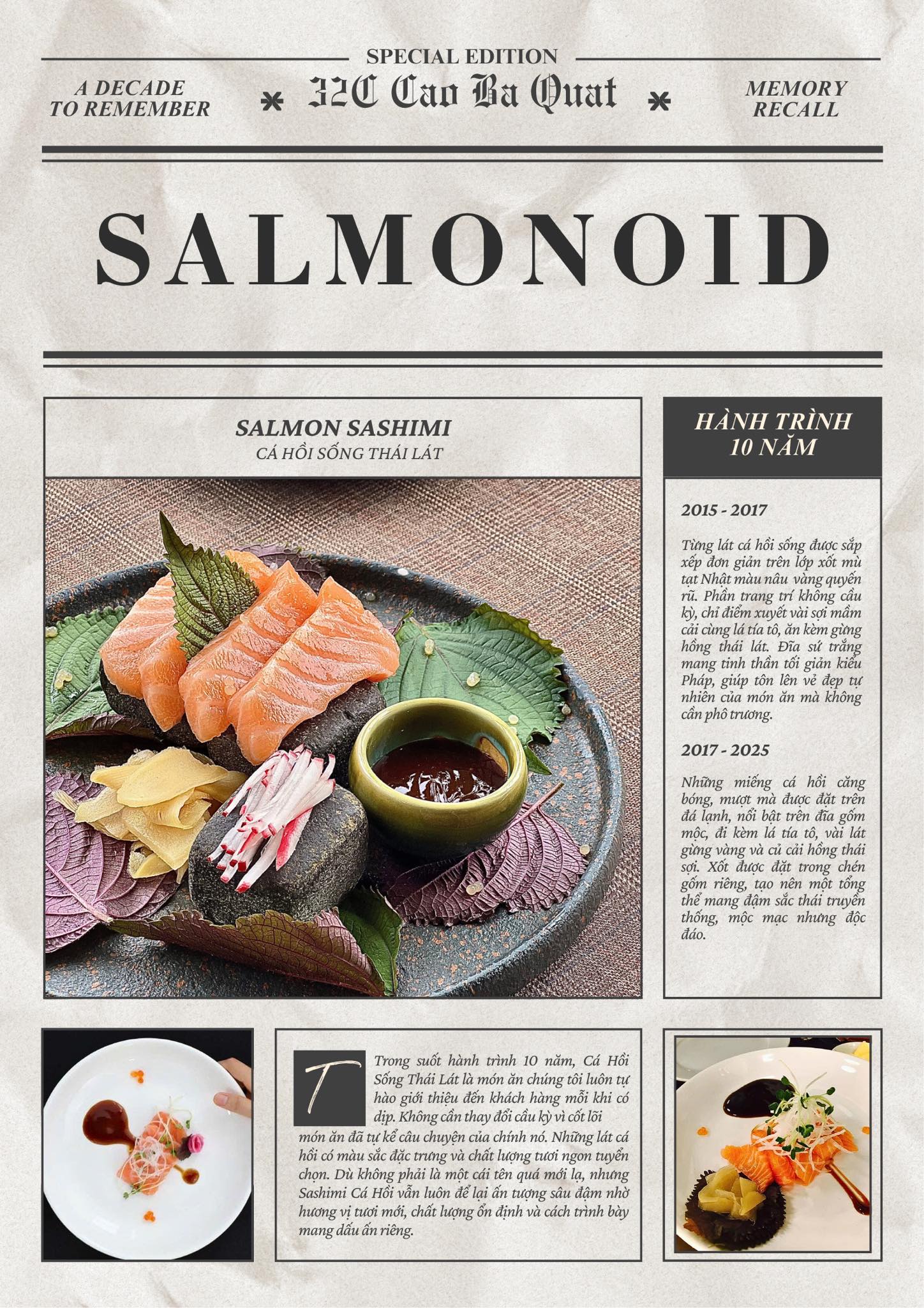 Memory Recall: Salmon Sashimi | Salmonoid