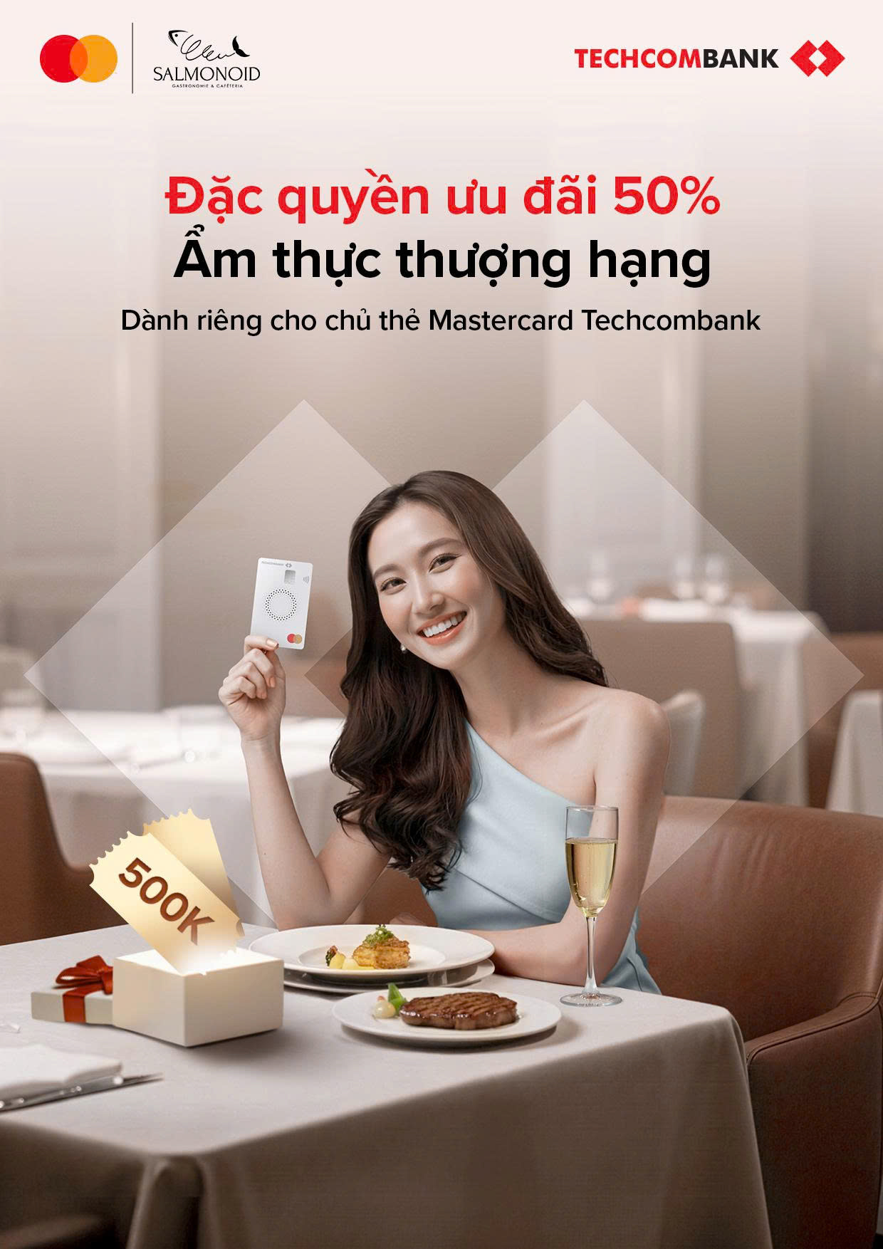 Linh Đình Mở Tiệc cùng Techcombank Mastercard